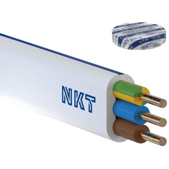Obrázok pre Flat installation cable 450/750V cl.1 YDYP 3X1.5 Ż