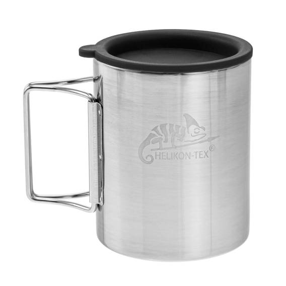 Obrázok pre Helikon Termohrnek s víčkem 250 ml Stříbrná, černá
