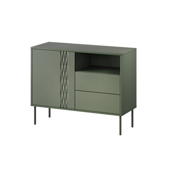 Obrázok pre 1D2S TRESSE komoda 100x40x75 matná zelená