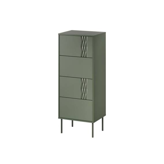 Obrázok pre 4S TRESSE komoda 50x40x125 matná zelená