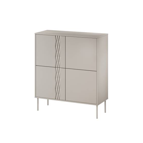 Obrázok pre 4D komoda TRESSE 100x40x110 kašmírová matná