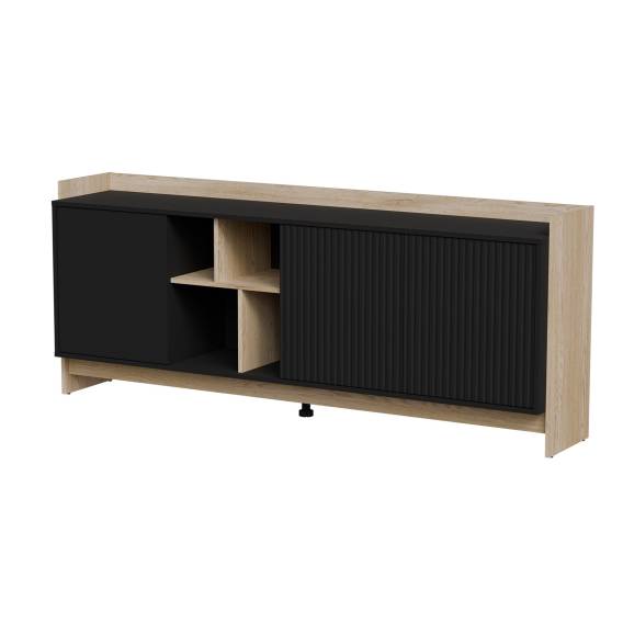 Obrázok pre Cama Komoda PORTO 3D 190x38x77 dub/černá