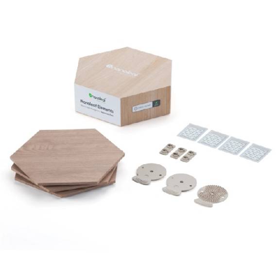 Obrázok pre Nanoleaf Elements Wood Look Hex Exp Pk 3 světlo pro vytvoření atmosféry