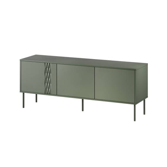 Obrázok pre Cama Skříň RTV 3D TRESSE 150x40x55 matně zelená