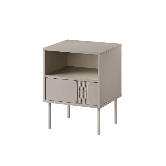 Obrázok pre Noční stolek 2 ks TRESSE 44x40x53 kašmírový matný