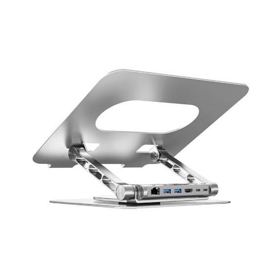 Obrázok pre Nastavitelný stojan pro notebook + rozbočovač USB-C HDMI Unitek D1109B01 PD 100W