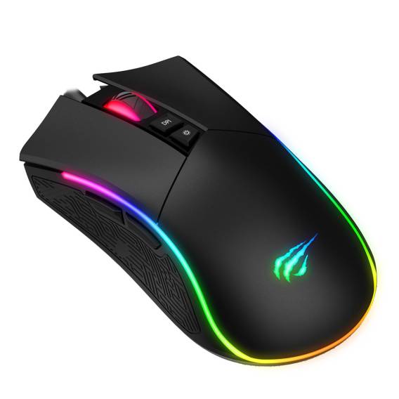 Obrázok pre Havit MS1001S - Optická herní myš pro praváky, USB typu A, černo-šedá