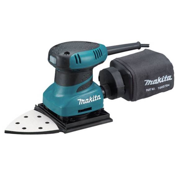 Obrázok pre Makita BO4565K přenosná bruska Vibrační bruska 14000 oscilací/min Černá, Tyrkysová 200 W