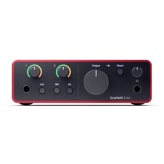 Obrázok pre Focusrite Scarlett Solo 4th Gen - 2-kanálové zvukové rozhraní