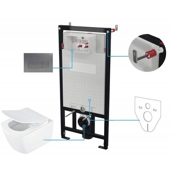 Obrázok pre 6-in-1 concealed toilet set