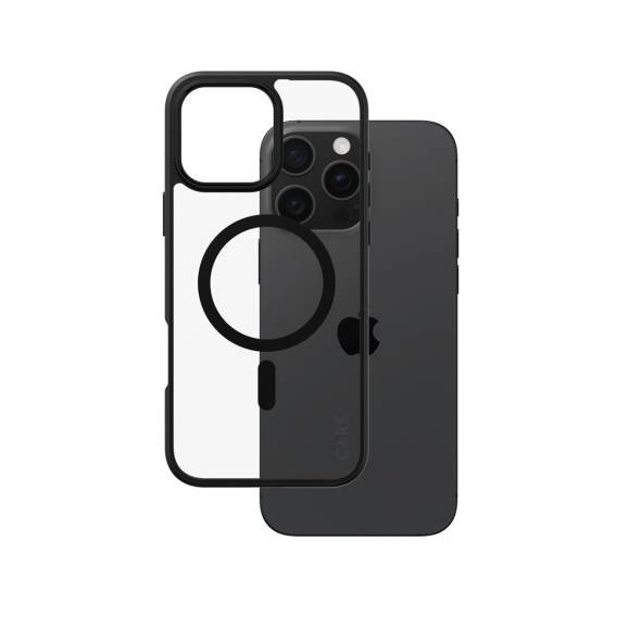 Obrázok pre PanzerGlass CARE™ by ® Urban Combat Case Transparent w. Black Frame & MagSafe iPhone 16 Pro Max pouzdro pro mobilní telefony Obal Černá