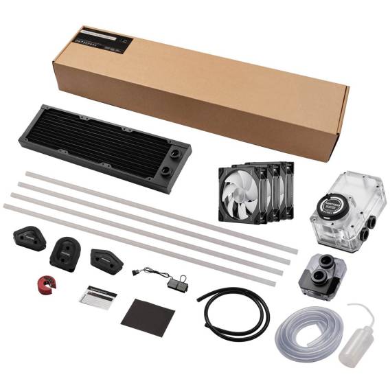 Obrázok pre Phanteks EZ-Fit 360 D30-Kit Procesor Sada pro kapalinové chlazení 12 cm Černá, Průhledná 10 kusů