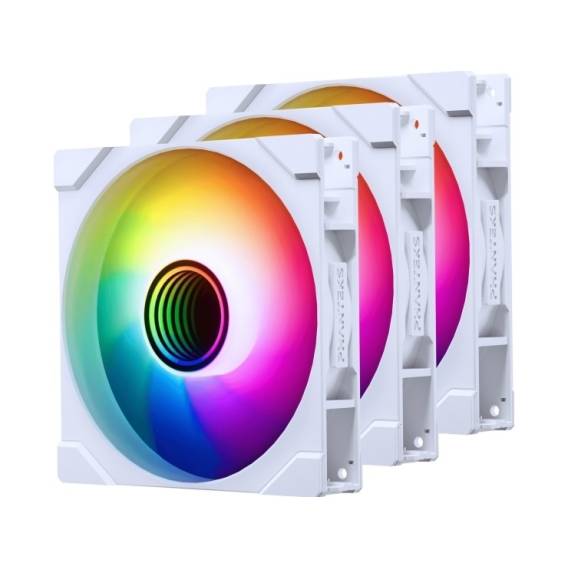 Obrázok pre PHANTEKS M25 Gen2 PWM D-RGB Fan 3-Pack - Reverse Blade, 140mm, white
