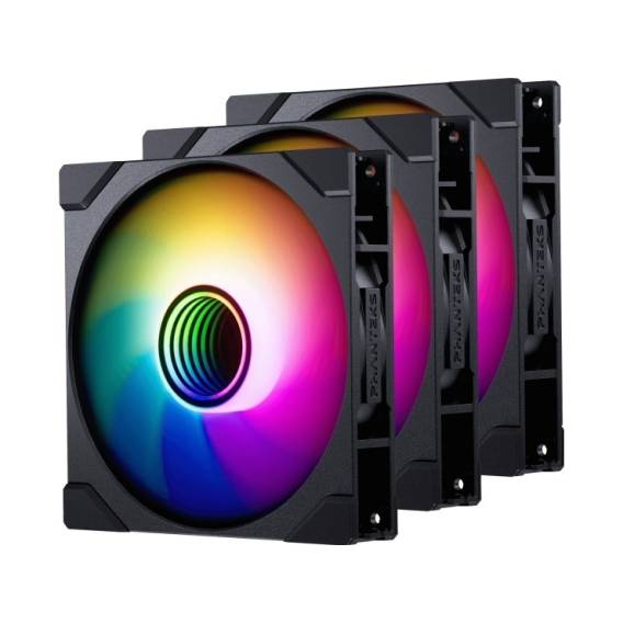 Obrázok pre PHANTEKS M25 Gen2 PWM D-RGB Fan 3-Pack - Reverse Blade, 140mm, black