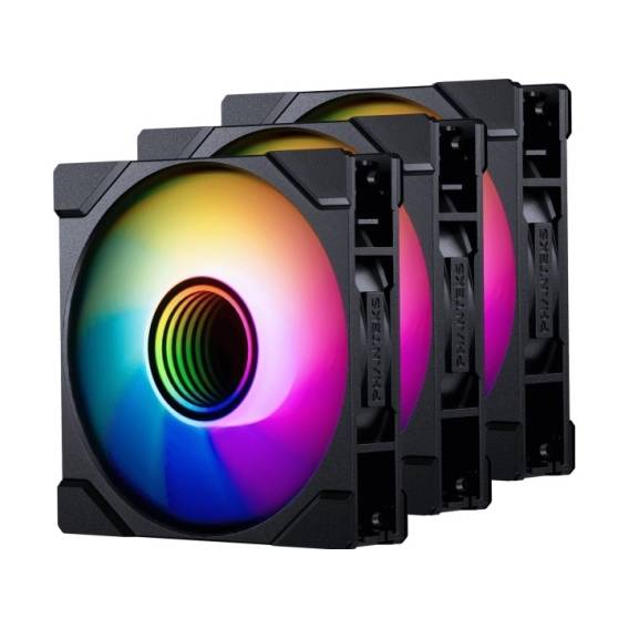 Obrázok pre PHANTEKS M25 Gen2 PWM D-RGB Lüfter, 3er-Pack - Reverse Blade, 120mm, schwarz