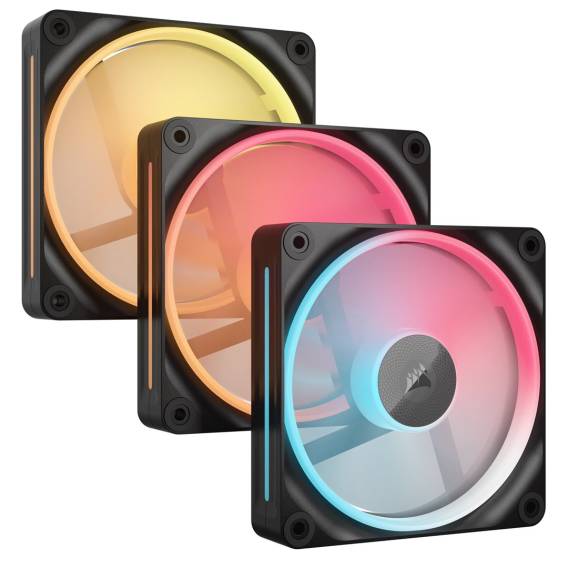 Obrázok pre Corsair iCUE LINK LX120-R RGB Počítačová skříň Ventilátor 12 cm Černá 3 kusů