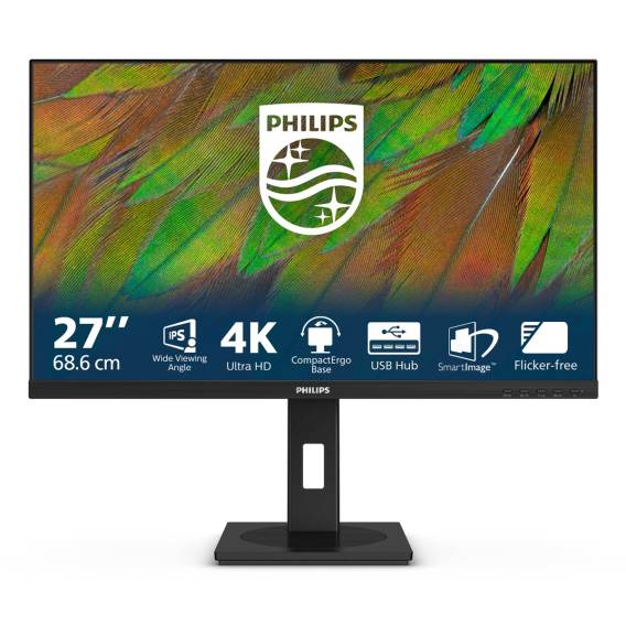Obrázok pre Philips 3000 series 27B1N3800/00 počítačový monitor 68,6 cm (27") 3840 x 2160 px 4K Ultra HD LCD Černá