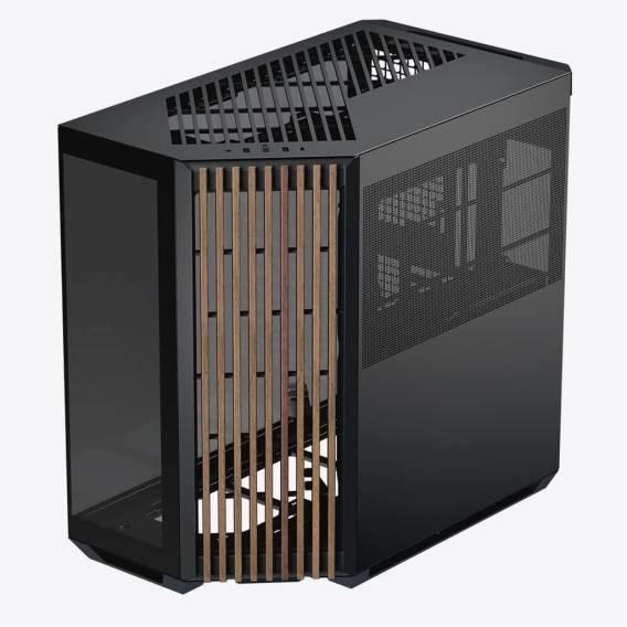 Obrázok pre APNX V1-W-BK-v1 Midi Tower Černá, Dřevo