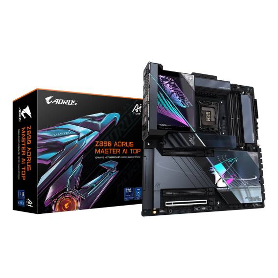 Obrázok pre GIGABYTE Z890 AORUS MASTER AI TOP Intel Z890 LGA 1851 (Socket V1) Rozšířený ATX
