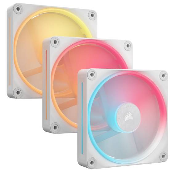 Obrázok pre Corsair iCUE LINK LX120-R RGB Počítačová skříň Ventilátor 12 cm Bílá 3 kusů