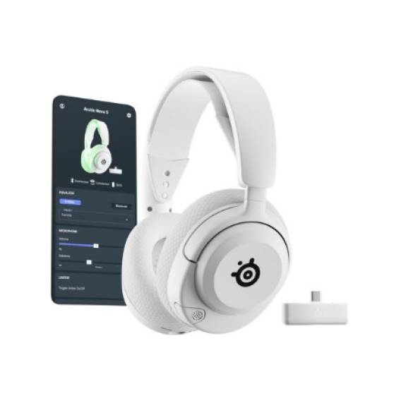Obrázok pre Steelseries Arctis Nova 5X Wireless Sluchátka s mikrofonem Bezdrátový Přes hlavu Hraní USB typu C Bluetooth Bílá