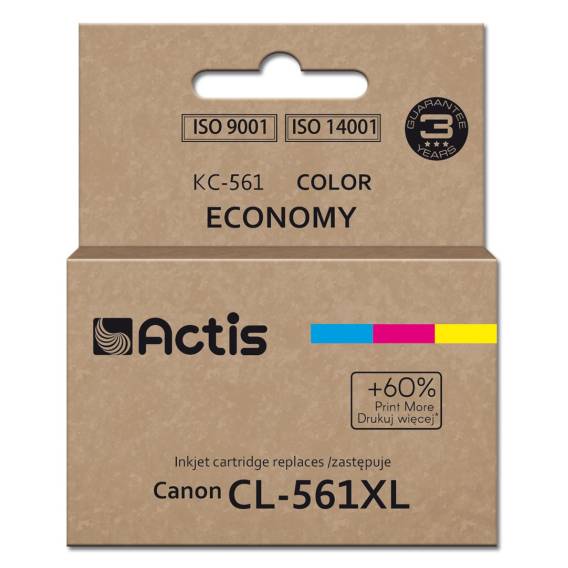 Obrázok pre Actis KC-561 Canon inkoust do tiskárny, náhrada Canon CL-561XL; Supreme; 18 ml; modrá, fialová, žlutá. Tiskne o 60 % více než originální náplň.