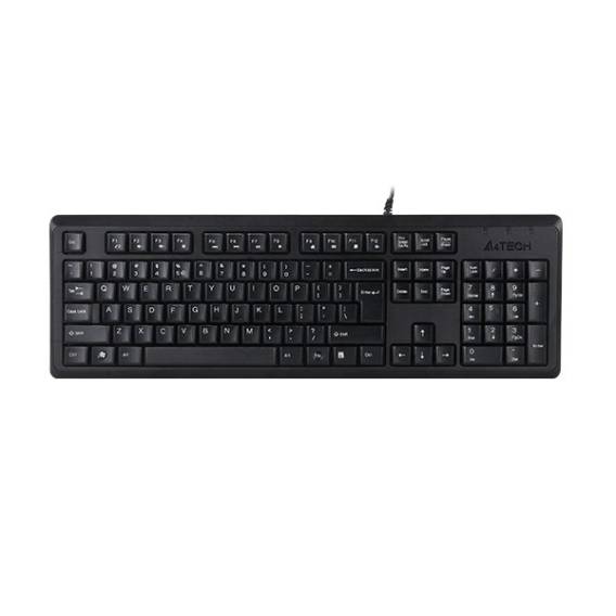 Obrázok pre A4Tech KR-92 klávesnice Univerzální USB QWERTY Anglický Černá