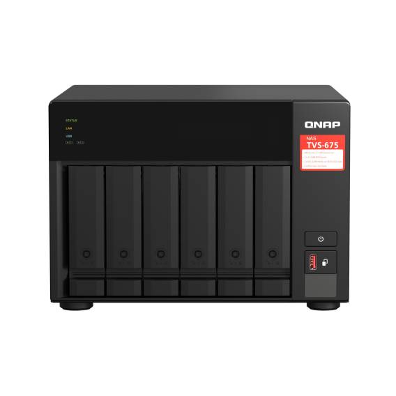 Obrázok pre QNAP TVS-675 NAS Tower ZhaoXin KaiXian KX-6000 KX-U6580 8 GB DDR4 0 TB QuTS hero Černá