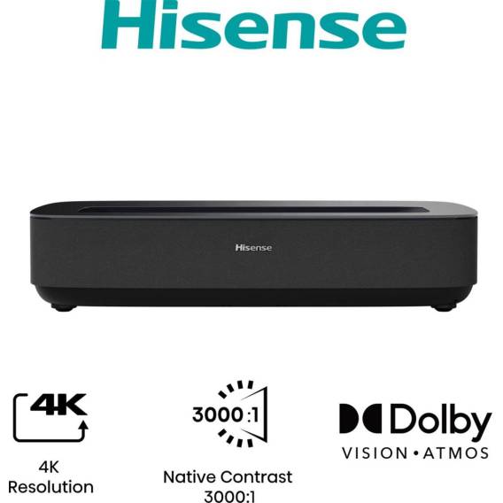Obrázok pre Hisense PL1SE projekční televize Projektor s ultra krátkou projekční vzdáleností 2100 ANSI lumen UHD 4K (3840x2160) Černá, Tmavě šedá