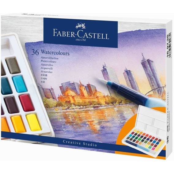 Obrázok pre Faber-Castell 169736 vodová barva Více Paleta 36 kusů