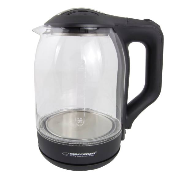 Obrázok pre Esperanza EKK025K Rychlovarná konvice 1,7 l sklo/černá 1500 W