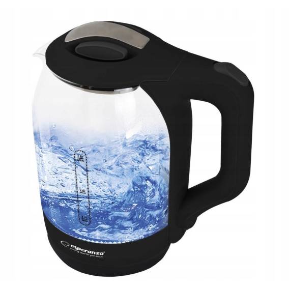 Obrázok pre Esperanza EKK025K Rychlovarná konvice 1,7 l sklo/černá 1500 W