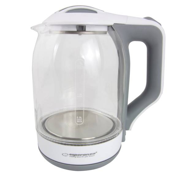Obrázok pre Rychlovarná konvice Esperanza EKK025W 1,7 l sklo/bílá 1500 W