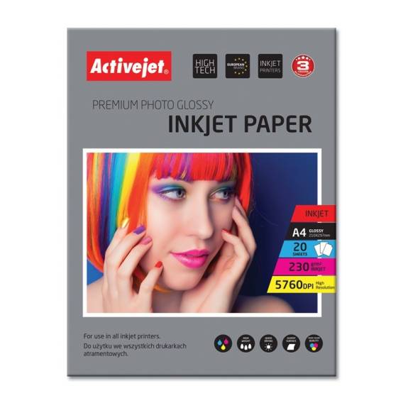 Obrázok pre Activejet AP4-230G20 (A4; 20 kopií) Lesklý papír
