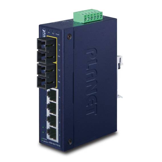 Obrázok pre PLANET ISW-621TS15 síťový přepínač Nespravované L2 Fast Ethernet (10/100) Modrá