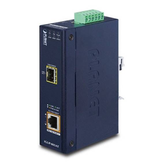 Obrázok pre PLANET IGUP-805AT network media converter 1000 Mbit/s Blue