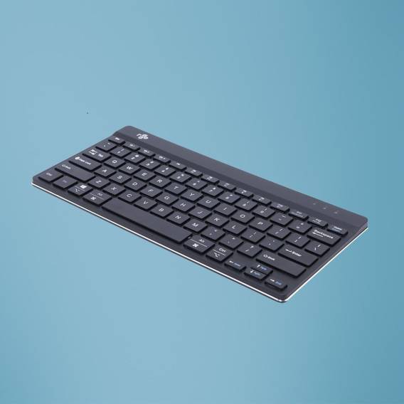 Obrázok pre R-Go Tools RGOCOUSWLBL klávesnice Univerzální Bluetooth QWERTY Americká angličtina Černá