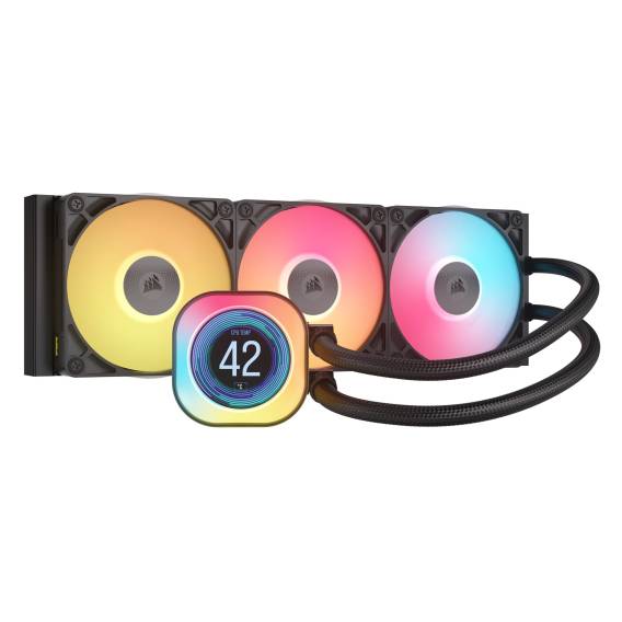 Obrázok pre Corsair iCUE LINK TITAN 360 RX LCD Procesor Kapalinový chladič typu vše v jednom 12 cm Černá 1 kusů