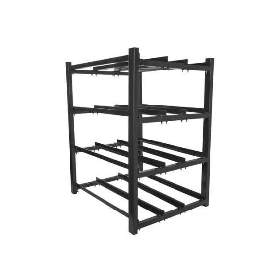 Obrázok pre Lanberg battery rack for UPS 830x650 3 rows 4 levels (12 shelves) black Lanberg (flat pack)