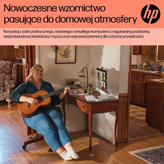 Obrázok pre HP 24-cr0312nw AMD Ryzen™ 5 7520U 60,5 cm (23,8") 1920 x 1080 px All-in-One PC 16 GB LPDDR5-SDRAM 512 GB SSD Windows 11 Home Wi-Fi 6 (802.11ax) Bílá