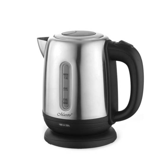 Obrázok pre MAESTRO MR-027 elektrická konvice 1,2 l 1630 W Ocel, Černá