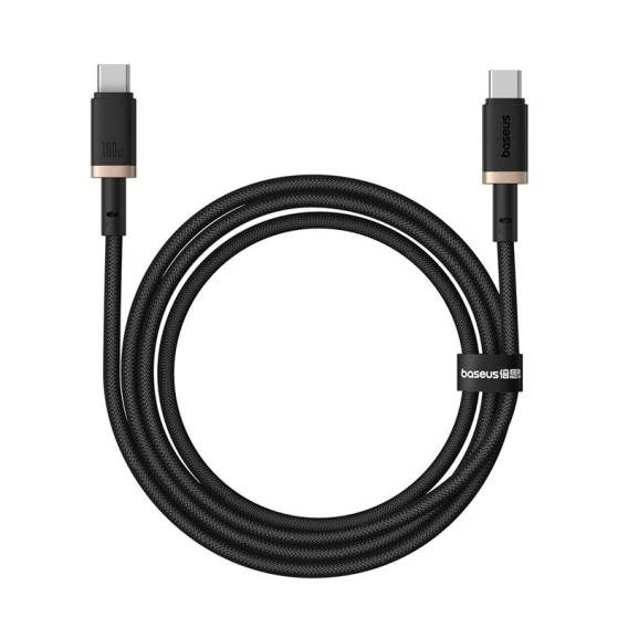 Obrázok pre Baseus Dura Kabel pro rychlé nabíjení z typu C na typ C 100 W 1 m černý, zlatý