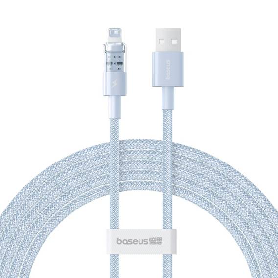 Obrázok pre Baseus Gem Rychlonabíjecí kabel USB na IP 2,4A 2 m Modrá