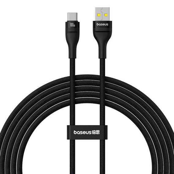 Obrázok pre Baseus Flash 2 Rychlonabíjecí kabel USB A na USB C 2 m 100 W Černá