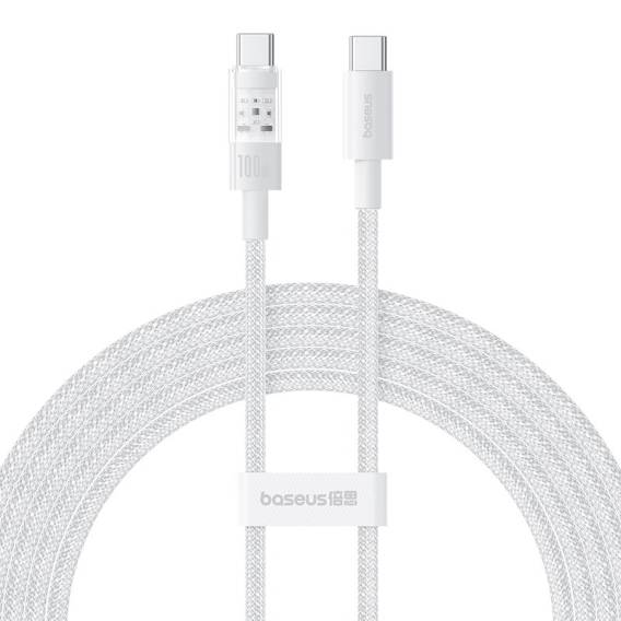 Obrázok pre Baseus Gem Rychlonabíjecí kabel USB C na USB C 2 m 100 W Bílá