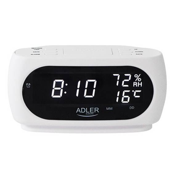 Obrázok pre Adler AD 1186W budík Digitální budík Černá, Bílá