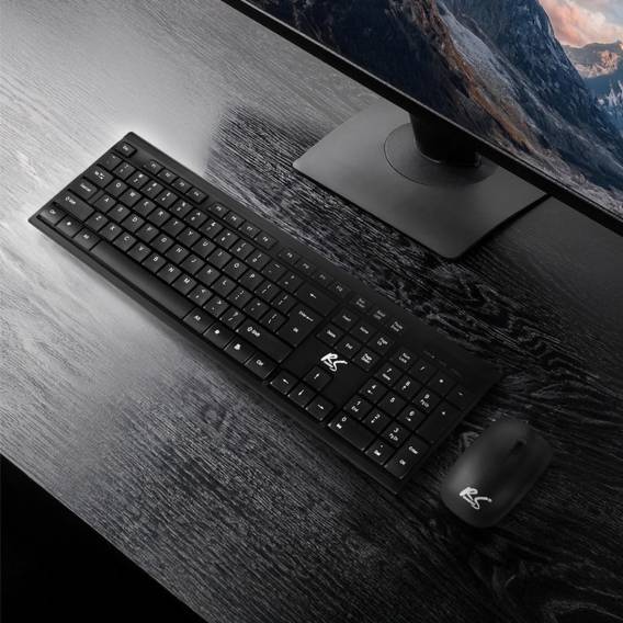 Obrázok pre Bezdrátová klávesnice + myš COMBO NanoRS, RS580 černá