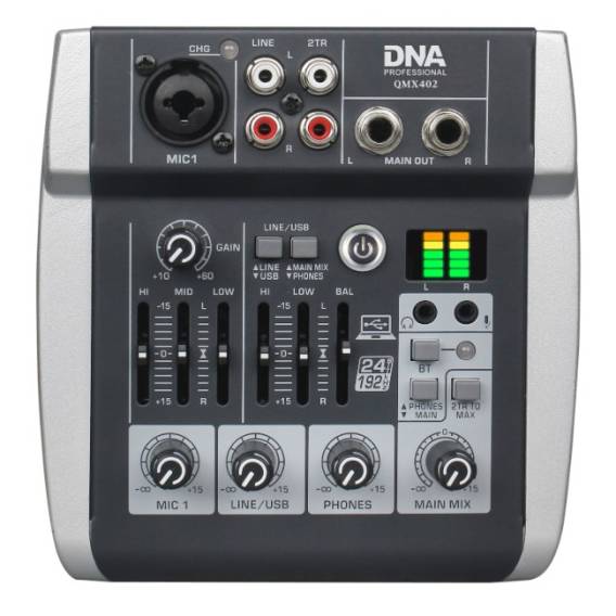 Obrázok pre DNA Professional QMX402 - analogový audio mixážní pult s Bluetooth