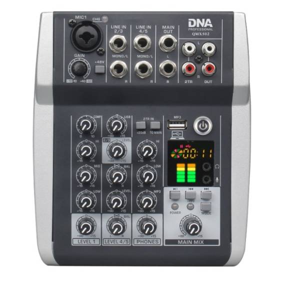 Obrázok pre DNA QMX502 5-channel Analog sound mixer Blue