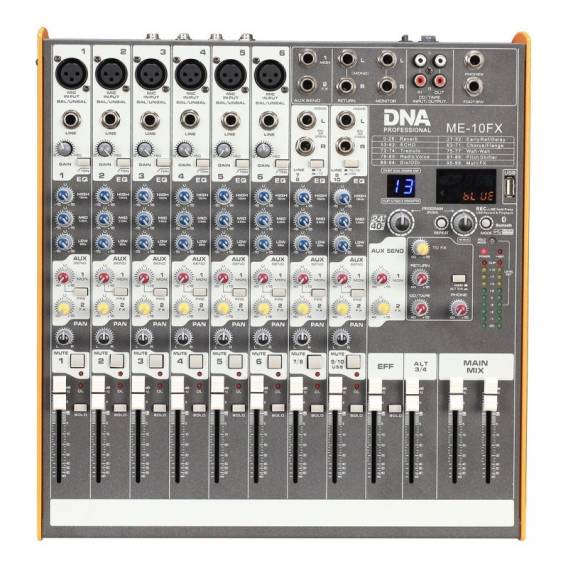 Obrázok pre DNA ME-10FX audio mixer - 10 channel USB Bluetooth